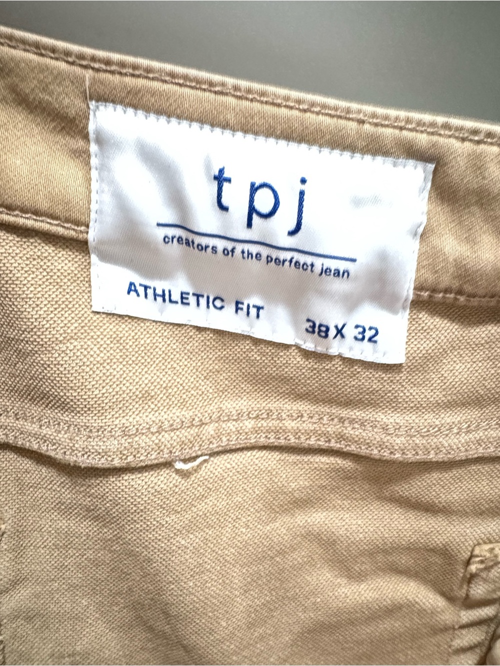 Athletic Fit Men's Khaki Chinos - Tan